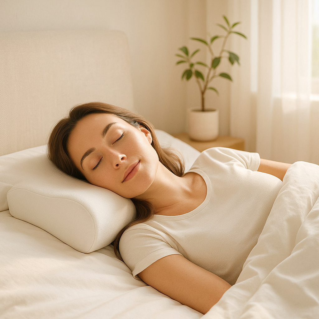 Vita-Pure Poduszka Ortopedyczna z Pianki Memory – Ergonomiczne Wsparcie Głowy i Szyi, Zestaw 2 Szt.